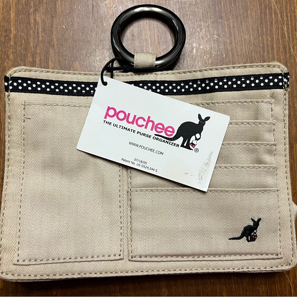 Pouchee Beige Purse Organizer
